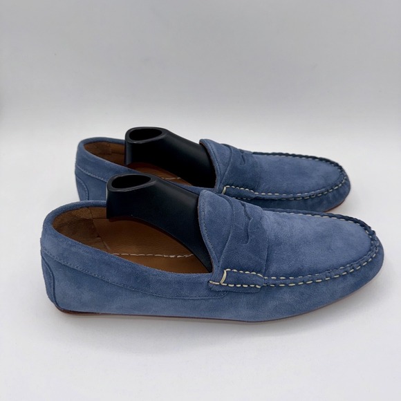 Allen Edmonds Super Sport Penny Loafer Men\'s Size 8 Denim Blue Suede main image 12